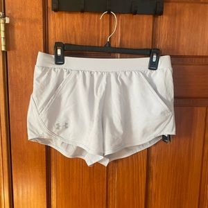 Under armor white athletic shorts size medium NEVER WORN—tag still on